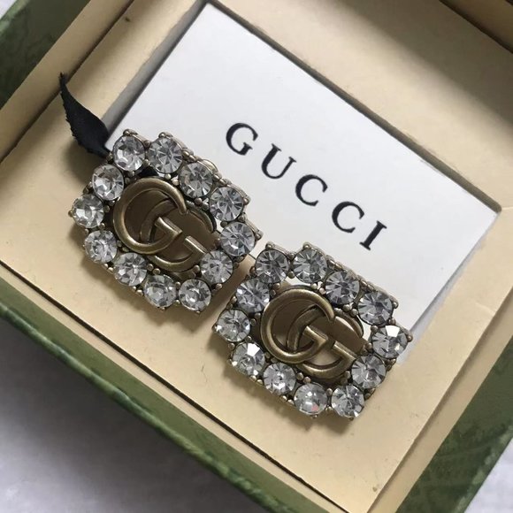GG GOLD EARRINGS - Picture 1 of 5